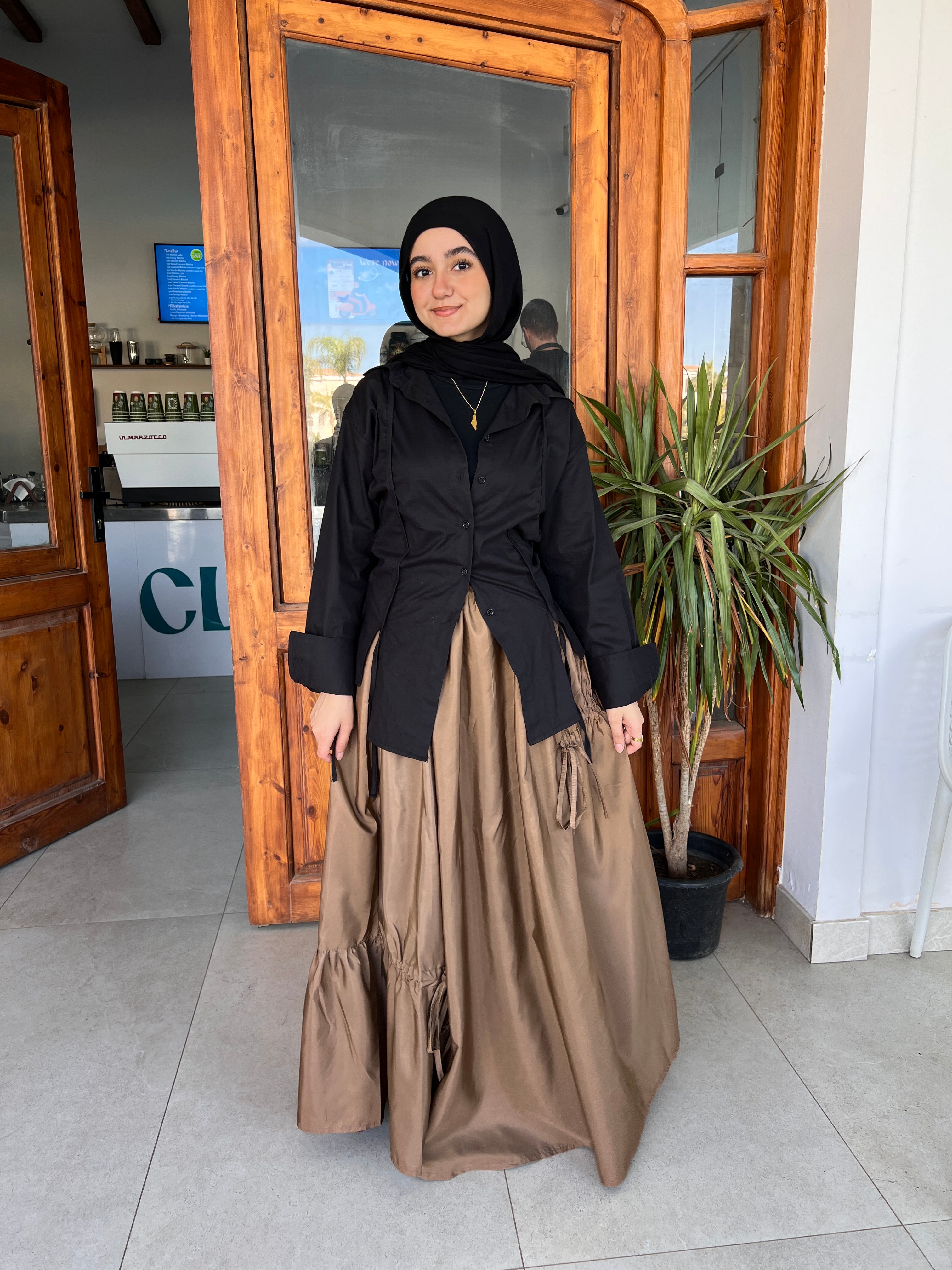 Layla waterproof gathered skirt