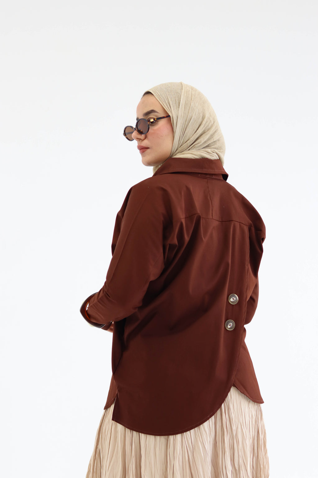 Short Zippered Gabardine Jacket